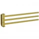 Полотенцедержатель Wonzon &amp; Woghand Lotte WW-8341-BG 39,8 см, поворотный, тройной, золотой матовый