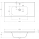 Раковина 100x46 см Cezares Duet CZR-NAT-100-LVB