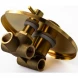 Смеситель для ванны Emmevi Filobrass 85029/ORS встраиваемый, Золото матовый