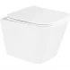 Комплект инсталляция с унитазом BelBagno Sfera BB3103CHR/SC/BB002-80/BB014-SR-BIANCO с кнопкой смыва, белый + унитаз подвесной BelBagno Due безободковый, с сиденьем микролифт, белый
