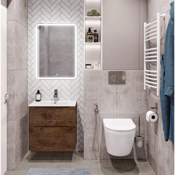 Тумба Rovere Moro 59,6 см BelBagno Etna ETNA-H60-600-2C-SO-RW-P
