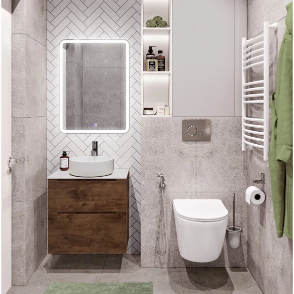 Тумба Rovere Moro 59,6 см BelBagno Etna ETNA-H60-600-2C-SO-RW-P