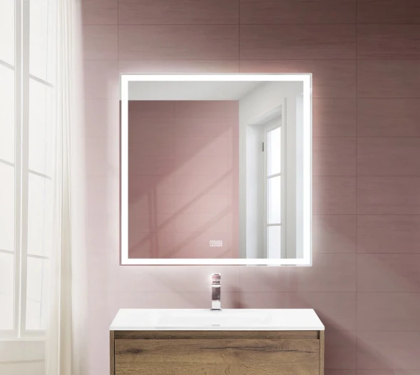 Зеркало 80x80 см BelBagno SPC-GRT-800-800-LED-TCH-WARM