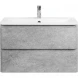 Тумба Cemento Verona Grigio 99,6 см BelBagno Albano ALBANO-1000-2C-SO-CVG