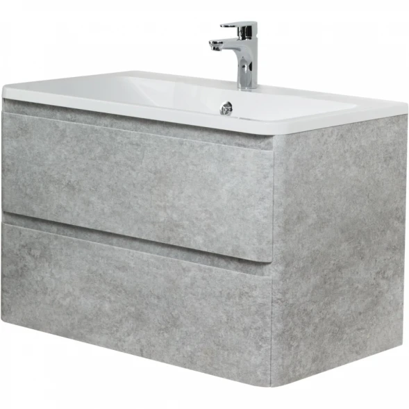 Тумба Cemento Verona Grigio 99,6 см BelBagno Albano ALBANO-1000-2C-SO-CVG