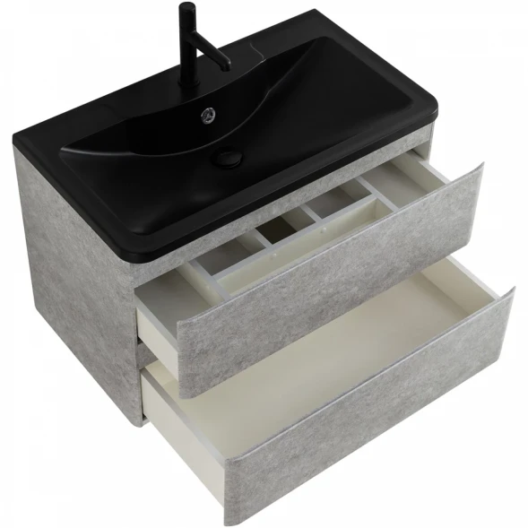 Тумба Cemento Verona Grigio 99,6 см BelBagno Albano ALBANO-1000-2C-SO-CVG