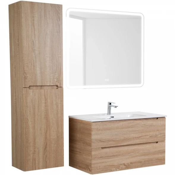 Пенал BelBagno Etna ETNA-1500-2A-SC-WO-P-L подвесной L, Rovere Bianco