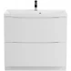 Тумба Bianco Lucido 89,6 см BelBagno Marino MARINO-900-2C-PIA-BL-P