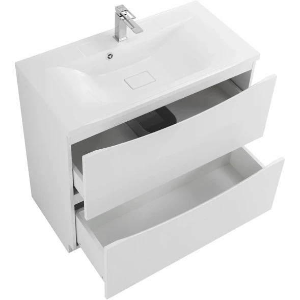 Тумба Bianco Lucido 89,6 см BelBagno Marino MARINO-900-2C-PIA-BL-P