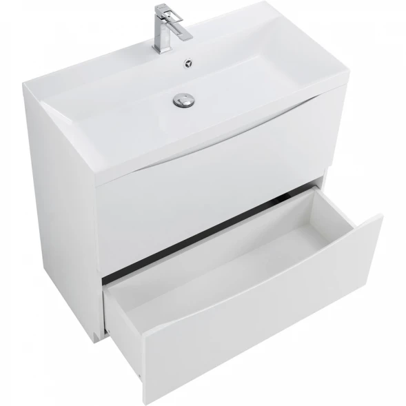 Тумба Bianco Lucido 89,6 см BelBagno Marino MARINO-900-2C-PIA-BL-P