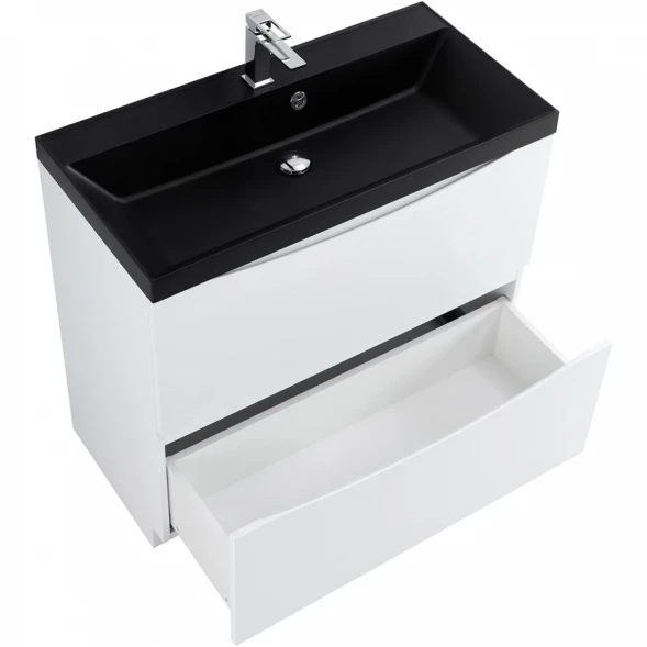 Тумба Bianco Lucido 89,6 см BelBagno Marino MARINO-900-2C-PIA-BL-P
