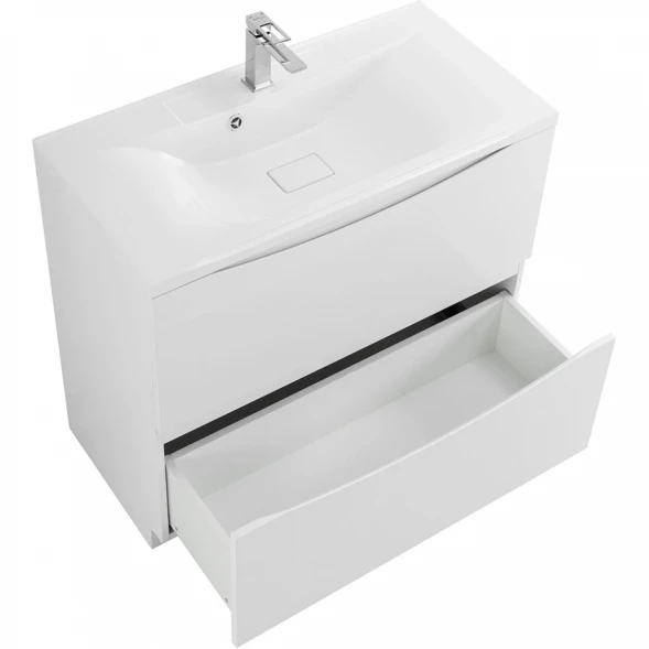 Тумба Bianco Lucido 89,6 см BelBagno Marino MARINO-900-2C-PIA-BL-P