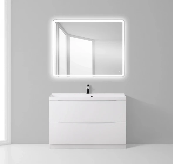 Тумба Bianco Lucido 89,6 см BelBagno Marino MARINO-900-2C-PIA-BL-P
