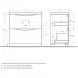 Тумба Bianco Lucido 89,6 см BelBagno Marino MARINO-900-2C-PIA-BL-P