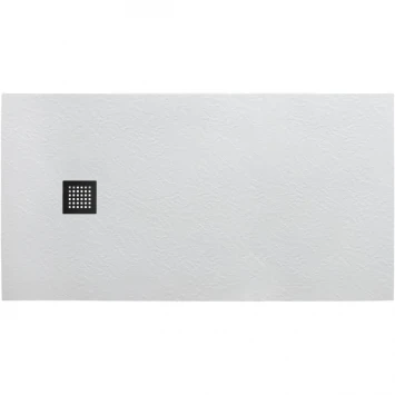 Душевой поддон BelBagno Uno TRAY-MR-UNO-AH-140/80-35-W-NO 140x80 см, из литьевого мрамора, прямоугольный, белый