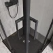 Душевой уголок BelBagno Luce LUCE-A-2-90-C-NERO 90x90 см, профиль черный матовый, стекло прозрачное