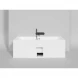 Ванна из литьевого мрамора Salini S-Stone Orlanda Axis 103223M 170x75 см, белый матовый