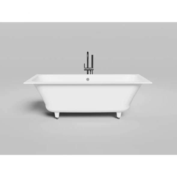 Ванна из литьевого мрамора Salini S-Stone Orlanda Axis 103223M 170x75 см, белый матовый