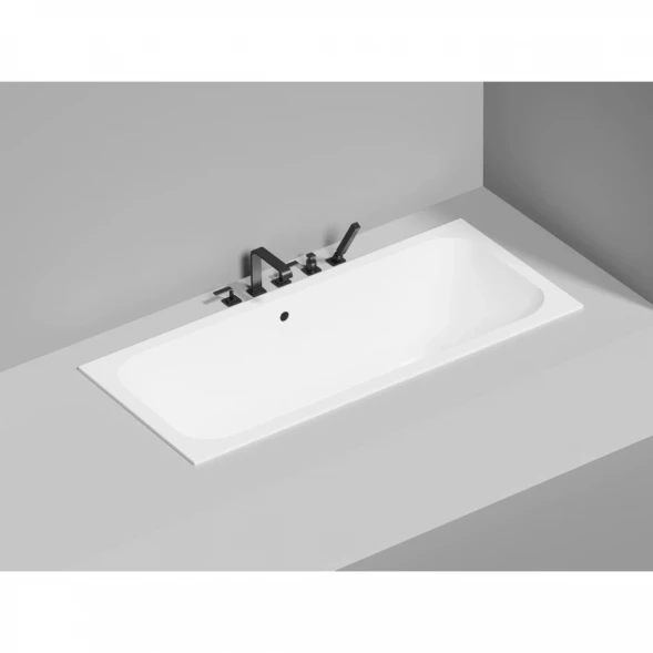 Ванна из литьевого мрамора Salini S-Stone Orlanda Axis 103223M 170x75 см, белый матовый