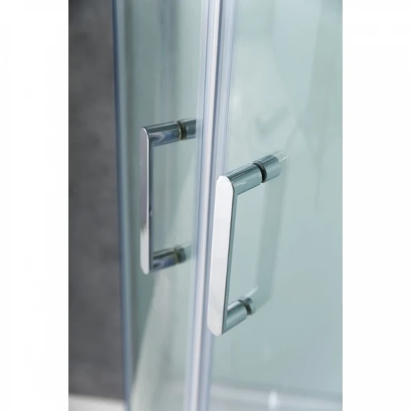 Душевая кабина 80x80x235 см BelBagno UNO-CAB-R-2-80-P-Cr-TOP текстурное стекло