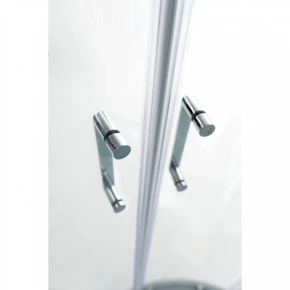Душевая кабина 80x80x235 см BelBagno UNO-CAB-R-2-80-P-Cr-TOP текстурное стекло