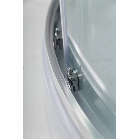 Душевая кабина 80x80x235 см BelBagno UNO-CAB-R-2-80-P-Cr-TOP текстурное стекло