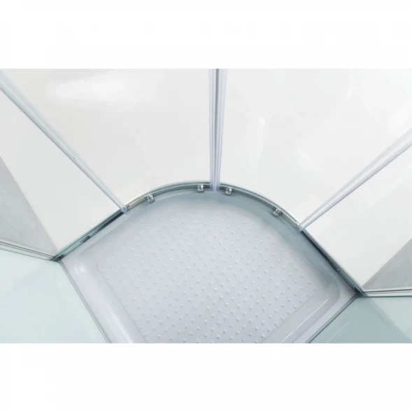 Душевая кабина 80x80x235 см BelBagno UNO-CAB-R-2-80-P-Cr-TOP текстурное стекло