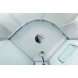 Душевая кабина 80x80x235 см BelBagno UNO-CAB-R-2-80-P-Cr-TOP текстурное стекло