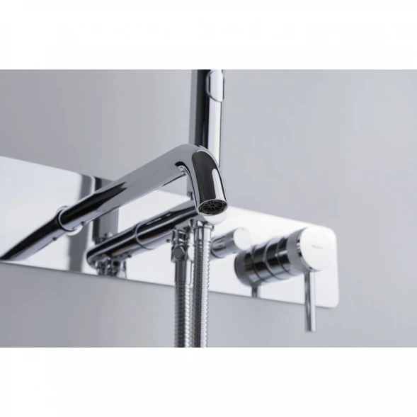 Смеситель для ванны Allen Brau Priority 5.31A05-00 встраиваемый, с душевым гарнитуром, хром