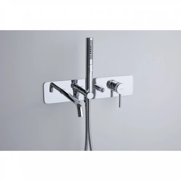Смеситель для ванны Allen Brau Priority 5.31A05-00 встраиваемый, с душевым гарнитуром, хром