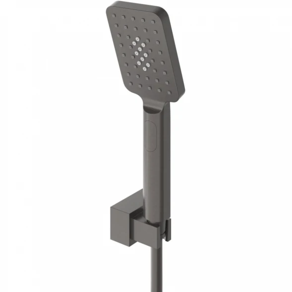 Душевой комплект Cezares Slider SLIDER-VDSET-GM 270x200 мм, со смесителем, оружейная сталь