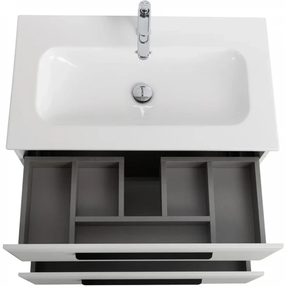 Тумба под раковину Cezares Eco ECO-CER-N-800-2C-SO-BO 80 см, подвесная, Bianco Opaco