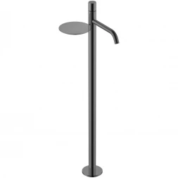 Смеситель напольный для раковины Boheme Stick Diamond 120-SGM графит глянец