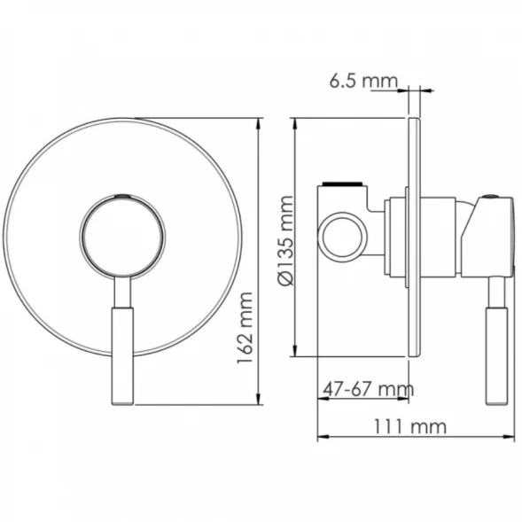 Смеситель для душа WasserKRAFT Gollach 3351