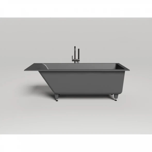 Ванна из литьевого мрамора Salini S-Sense Cascata Kit 105012MF 150,3x70 см, покраска по RAL матовый полностью