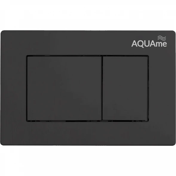 Кнопка смыва AQUAme AQM4102B для инсталляции, черный матовый