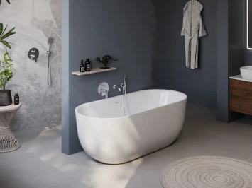 Акриловая ванна BelBagno BB706-1700-770 170x77 см, отдельностоящая, белый