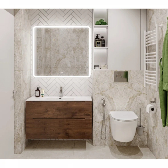 Тумба Rovere Moro 99,6 см BelBagno Etna ETNA-H60-1000-2C-SO-RW-P