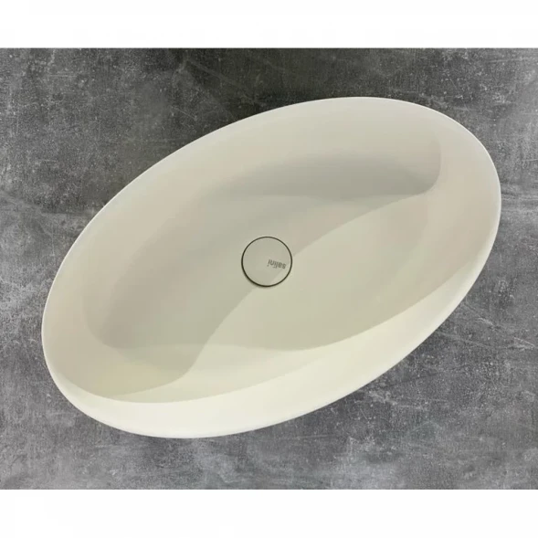 Раковина-чаша Salini S-Stone Alda 01 110621MF1013 58x35 см, накладная, жемчужно-белый матовый
