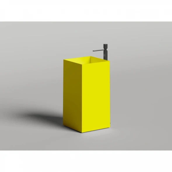 Раковина Salini S-Sense Armonia Square 01 130511GF 46x46 см, напольная, покраска по RAL глянец полностью