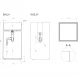 Раковина Salini S-Sense Armonia Square 01 130511GF 46x46 см, напольная, покраска по RAL глянец полностью