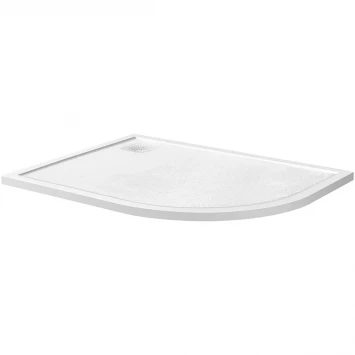 Душевой поддон BelBagno Uno TRAY-MR-UNO-RH-120/90-550-35-W-L-BO 120x90 см L, из литьевого мрамора, асимметричный, белый