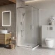 Душевой уголок BelBagno Luce LUCE-A-2-90-C-Cr 90x90 см, профиль хром, стекло прозрачное