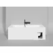 Ванна из литьевого мрамора Salini S-Sense Orlanda Kit 102112M 180x80 см, белый матовый