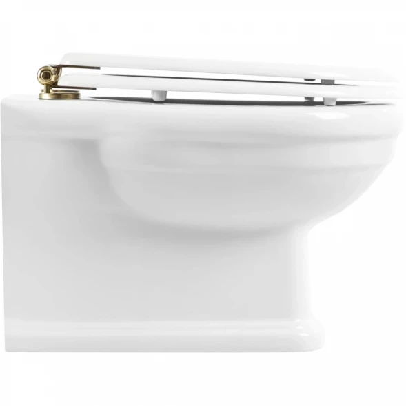 Унитаз подвесной BelBagno Boheme BB115CH безободковый, белый