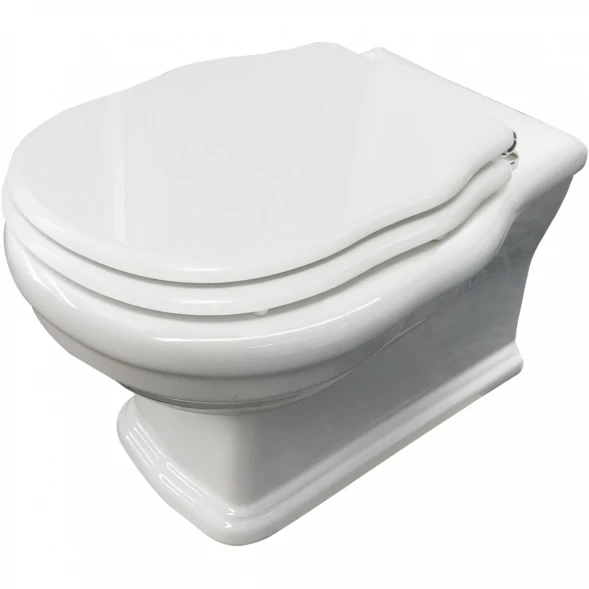 Унитаз подвесной BelBagno Boheme BB115CH безободковый, белый