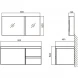 Раковина 80x48 см BelBagno Luce BB800AB