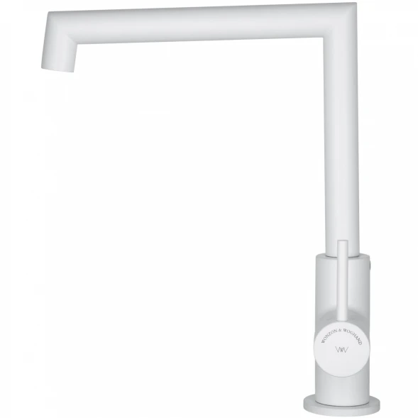 Смеситель для кухни Wonzon &amp; Woghand WW-L1005-MW белый матовый