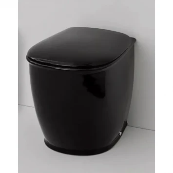 Сиденье для унитаза с микролифтом Artceram Azuley AZA001 03 71 nero/cr