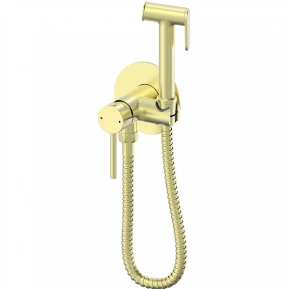 Гигиенический душ Wonzon &amp; Woghand Stick WW-88829902-BG со смесителем, золотой матовый